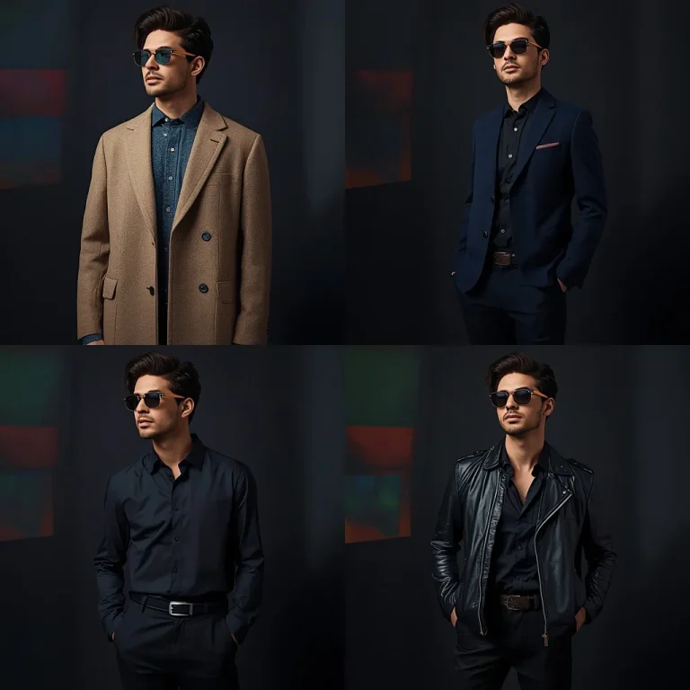A Prism Inspired Light Collage of a Stylish Modern Man | High-end Luxury Collage