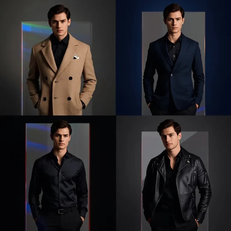 A Prism Inspired Light Collage of a Stylish Modern Man | High-end Luxury Collage