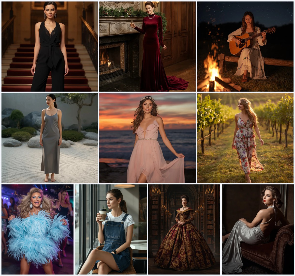 Best 10 AI Prompts for Glamorous Women’s Evening Wear in High-End Event Settings | chatgpt prompt