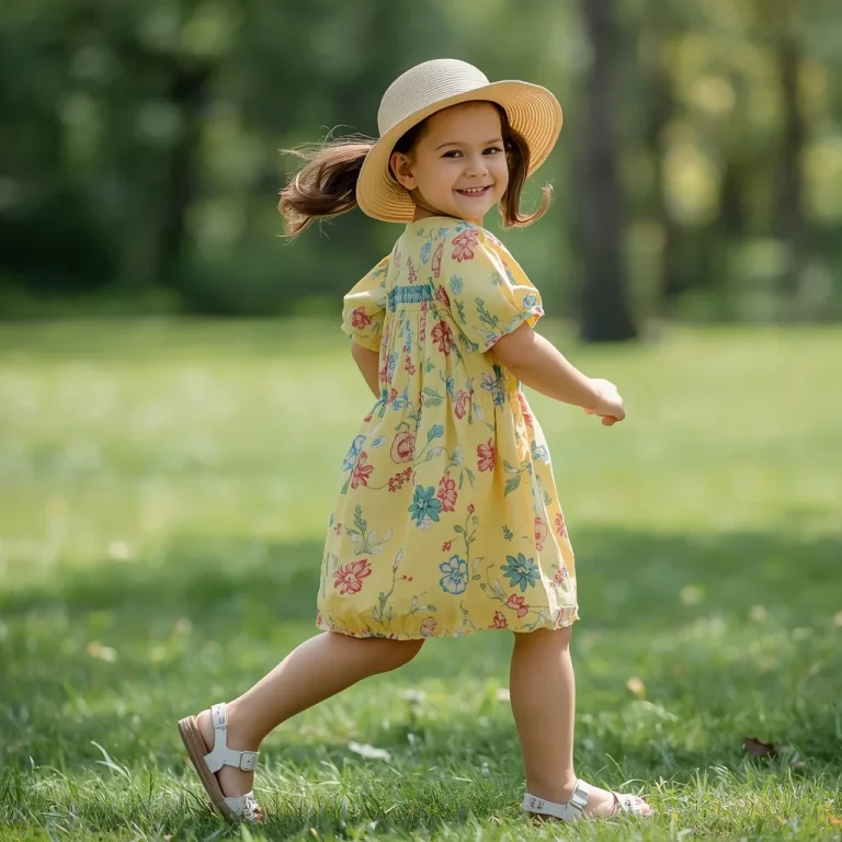 Girl’s Day Out: A Floral Smock Dress with Sandals and a Sun Hat | ChatGPT prompt Instagram