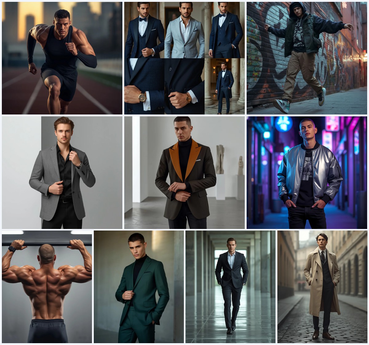 New 10 AI Portrait Prompts for Men’s Authentic and Expressive Headshots