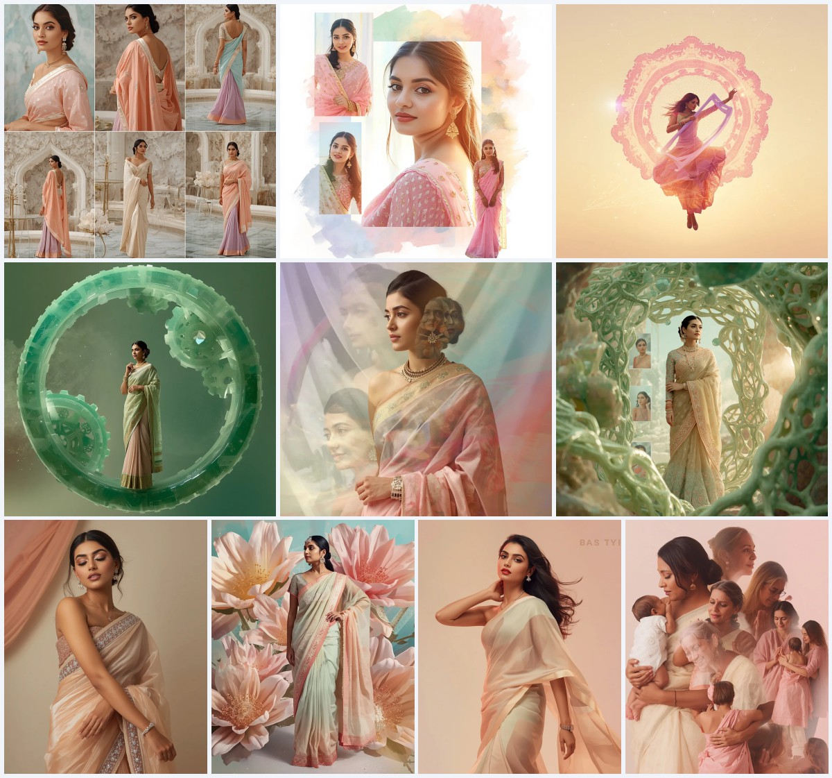 New 10 Festive Saree AI Prompts for Diwali and Pooja Celebrations