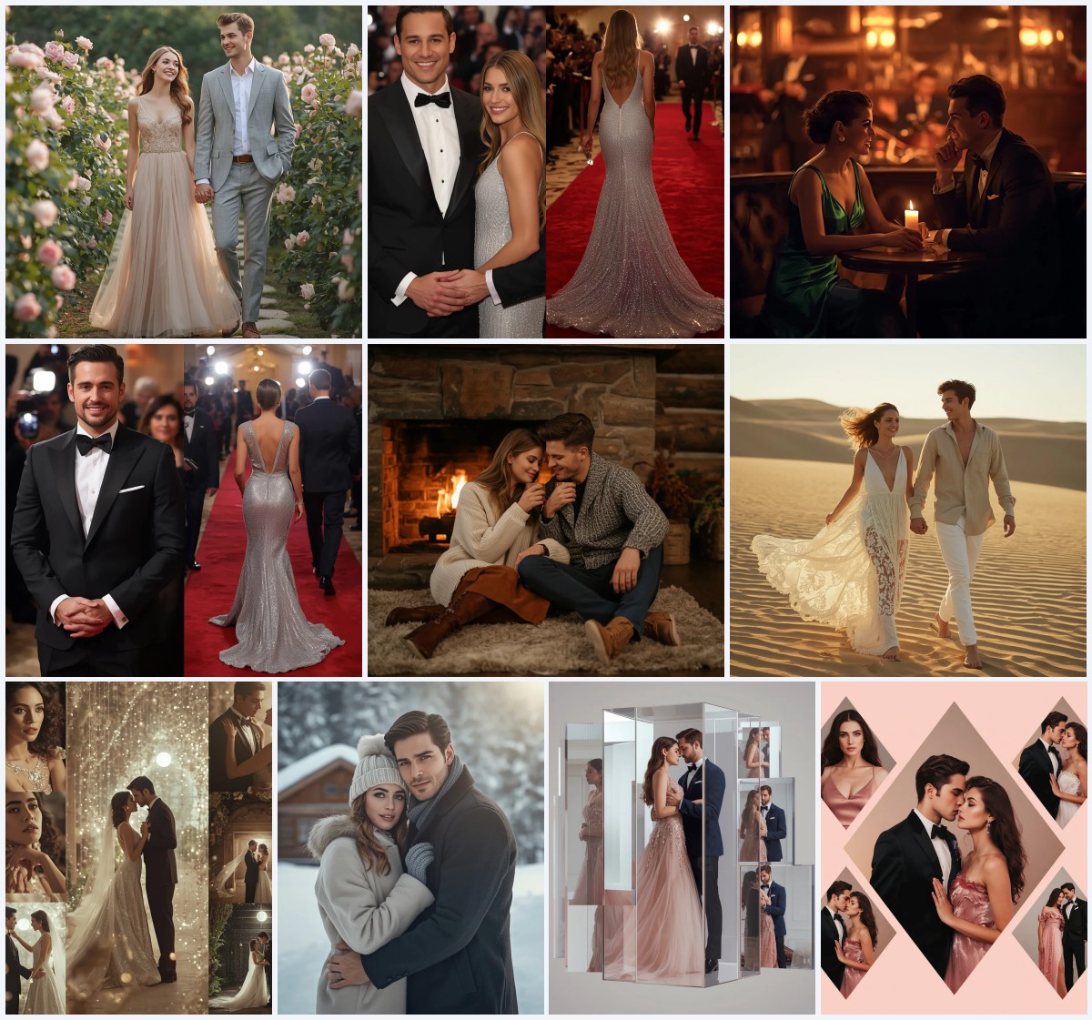 New 10 Vintage Couple AI Prompts for Retro Style Photography with Nostalgic Charm