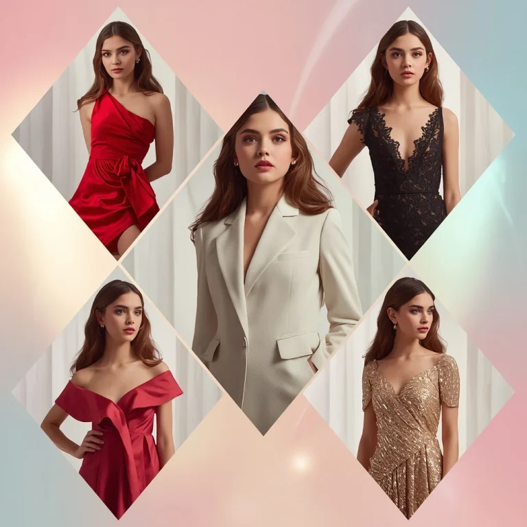 The Diamond Cut Pattern of Vivid Red Silk | Sophisticated Collage Designed