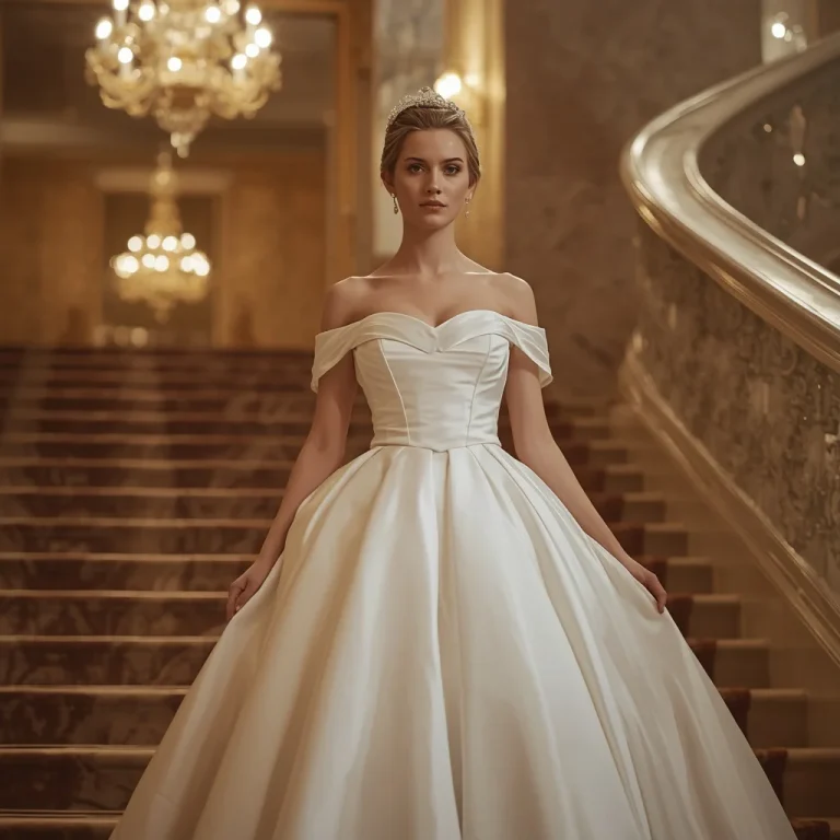 Timeless Gala Presence: Classic White Ball Gown Ensemble | Trending girl photo prompt