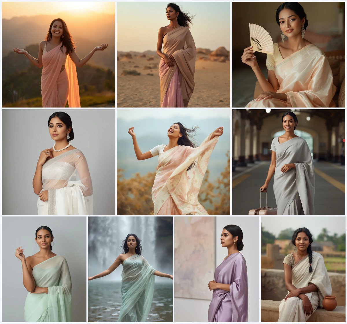 Top 10 Saree in Museum AI Prompts for Artistic and Intellectual Scenes